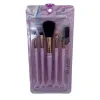 Pink mermaid tail design makeup brush set of 12 pieces professional makeup brushes Item Picture